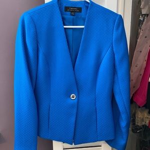 Beautiful blue jacket.